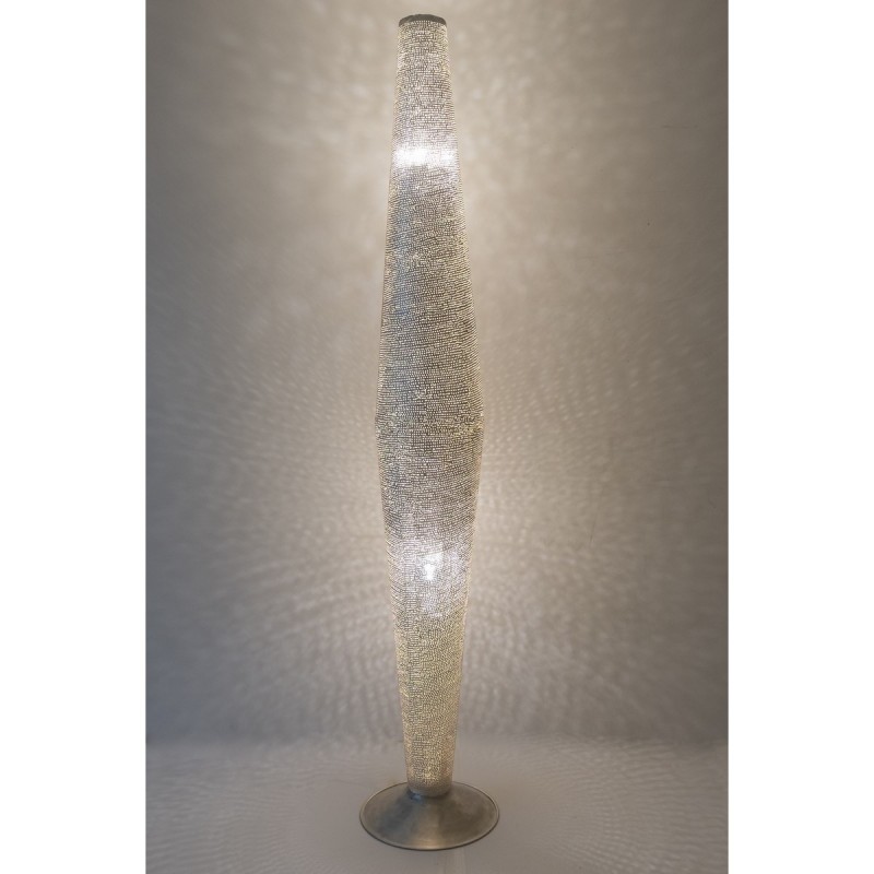 FLOOR LAMP FLSK BRASS SILVER PLATED 180 - FLOOR LAMPS